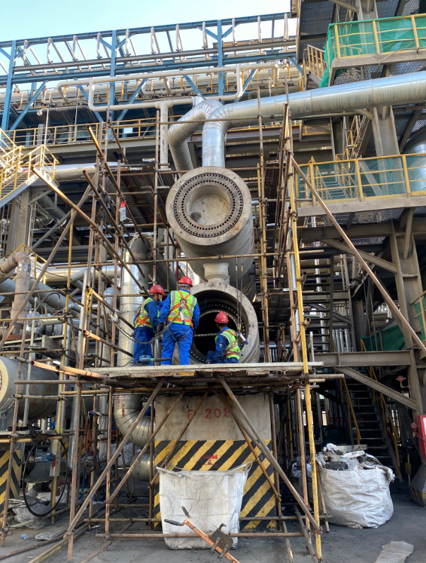 image.png Inspection and Maintenance Site of Heat Exchanger Extractors